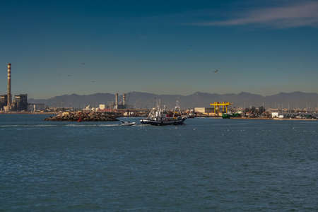 Commercial sea port of Castellon in Valencia (Spain). November 2007