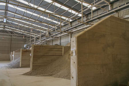 A factory for the enrichment of clay in Catalan. Spain. November 2007のeditorial素材