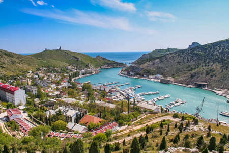 Quarry limestone in Balaklava. Crimea , Ukraine. May 2008のeditorial素材