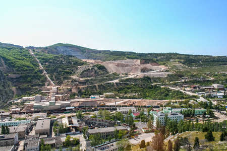 Quarry limestone in Balaklava.のeditorial素材