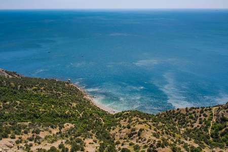Views of the surrounding countryside , near the village of Balaklava. Crimea, Ukraine. May 2008のeditorial素材
