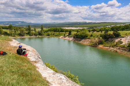 The surroundings of the ancient fortress Eski Kermen near Bakhchisarai village. Crimea, Ukraine. May 2008のeditorial素材