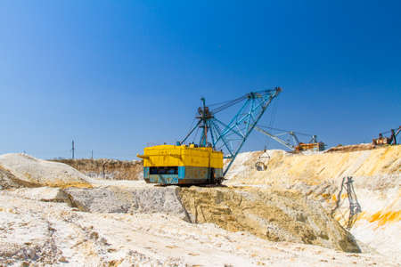 Clay quarry near the town of Pology in the Zaporizhya region. Ukraine. April 2017のeditorial素材