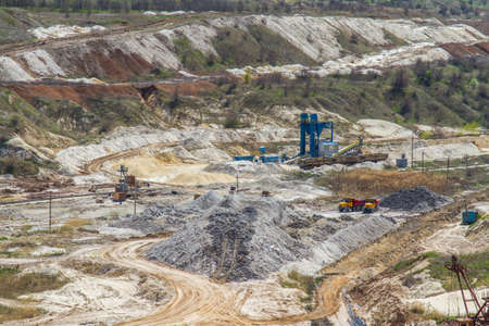 Clay quarry near the town of Pology in the Zaporizhya region. Ukraine. April 2017