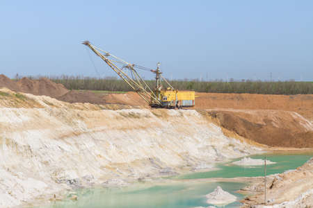 Clay quarry near the town of Pology in the Zaporizhya region. Ukraine. April 2017