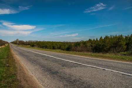 Empty road.の写真素材