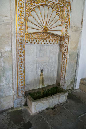 The famous Bakhchisaray fountain in the Khan's palace. Bvchchisaray, Crimea, Ukraine, May 2009のeditorial素材