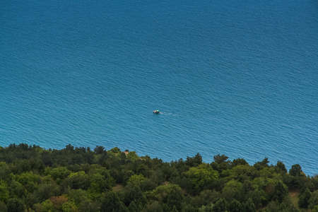 The vicinities of the Mangush Plateau (Baba-kaya Mountain) near the village of Khodja Sala of Bakhchisaraysky District. Crimea, Ukraine. MAY 2009の写真素材