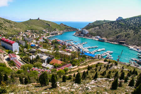 The surroundings of the city of Balaklava. Crimea, Ukraine. May, 2009のeditorial素材