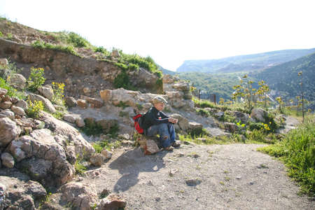 Balaklava bay and the Genoese fortress. Balaklava, Crimea, Ukraine. May 2009のeditorial素材