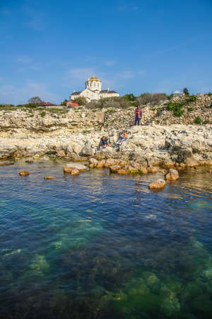 National reserve "Chersonese Taurian" (the ancient city of Chersonese (Korsun)) in the city of Sevastopol. Crimea, Ukraine. May 2009のeditorial素材
