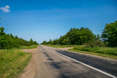 Ukrainian steppe near the town of Polohy. Zaporozhye region, Ukraine.June 2009の写真素材