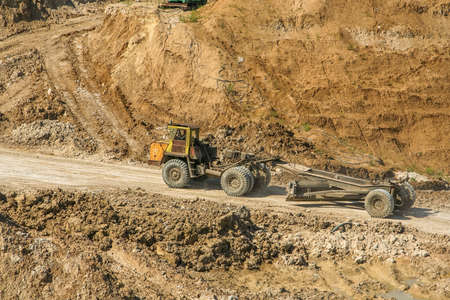 Clay quarry near the town of Polohy. Zaporozhye region, Ukraine. June 2009の写真素材