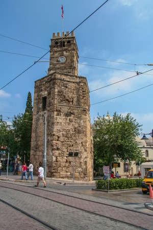 streets of Antalya. Mediterranean coast of Turkey. July 2009のeditorial素材