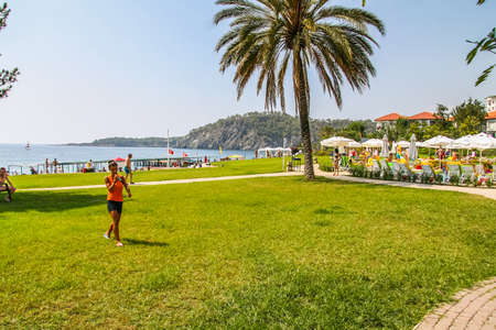 Streets of the hotel in the village of Camyuva in Kemer. Region Antalya, Turkey. July 2009のeditorial素材