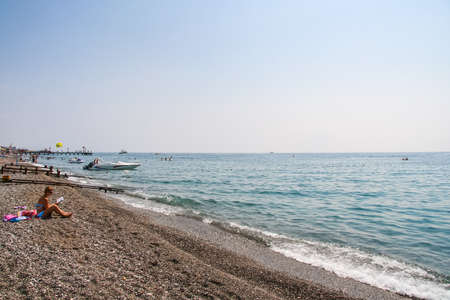 Streets of the hotel in the village of Camyuva in Kemer. Region Antalya, Turkey. July 2009の写真素材