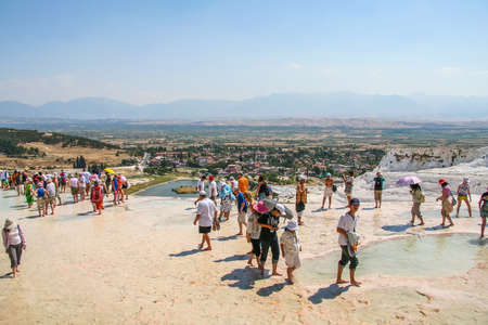 Ancient city Ancient city of Hierapolis near the town of Pamukkale in the province of Denizli in the south-west of Turkey. Turkey. July 2009のeditorial素材