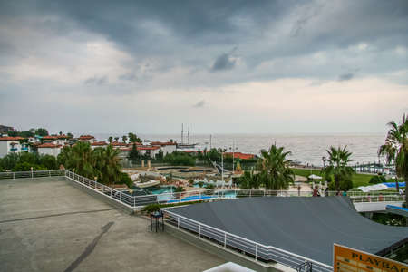 Streets of the hotel in the village of Camyuva in Kemer. Region Antalya, Turkey. July 2009のeditorial素材