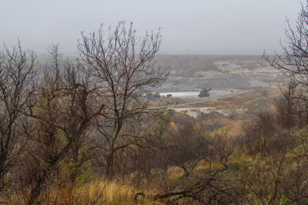 Autumn steppe in the Zaporozhye region. Ukraine. November 2017の写真素材