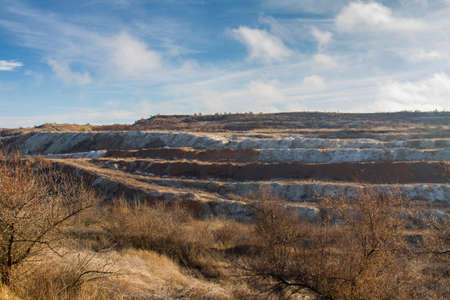 Kaolin quarry in the Zaporozhye region. Ukraine.