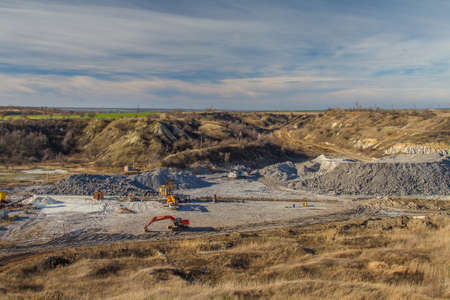 Kaolin quarry in the Zaporozhye region. Ukraine.