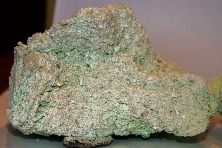 Fused sample of the molding mass sintered at a temperature of 1400 degrees Celsius. Zaporozhye...