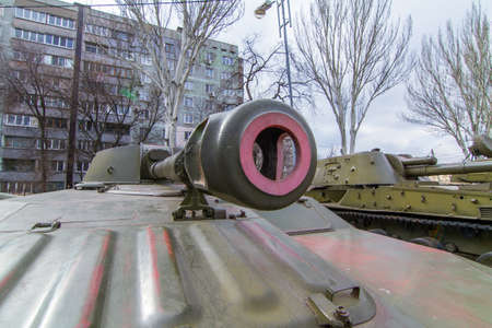 2S1 or Gvozdika - the Soviet 122-mm regimental self-propelled howitzer in the Boguslaev equipment...