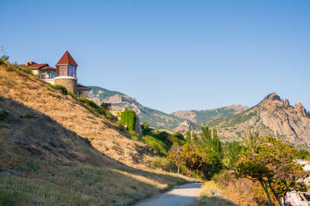 Kurortnoye - urban settlement at the foot of the mountain massif Kara-Dag. Schebetovsky village...