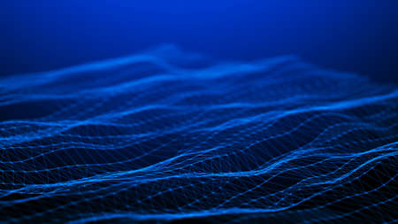 Network connection dots and lines. Technology background. Big data background.の写真素材