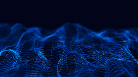Network connection dots and lines. Technology background. Big data background.の写真素材