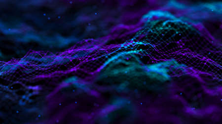 Network connection dots and lines. Technology background. Big data background.の写真素材