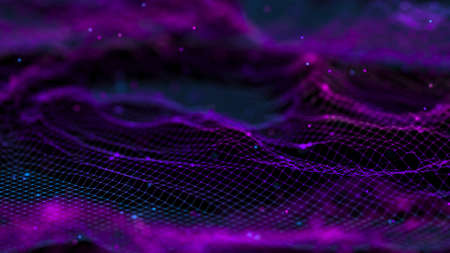 Network connection dots and lines. Technology background. Big data background.の写真素材