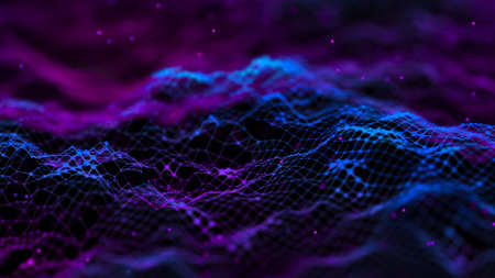 Network connection dots and lines. Technology background. Big data background.