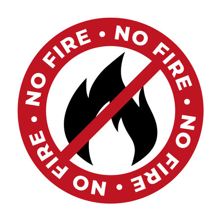 no fire sign design, vector illustration eps10 graphicのイラスト素材