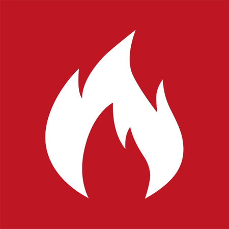 fire icon. fire symbol. Flat design style eps 10.のイラスト素材