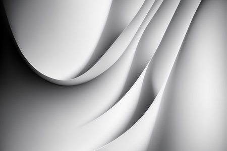 Abstract black and white wavy background. Genarated by AIの素材