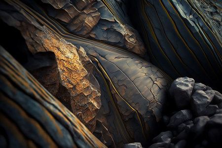 Abstract geometric composition, digital artwork for creative graphic design. Genarated by AIの素材