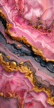 Marble abstract acrylic background. Marbling artwork texture. Agate ripple pattern. Gold powder.の素材