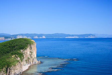 wonderful view of the seaの写真素材