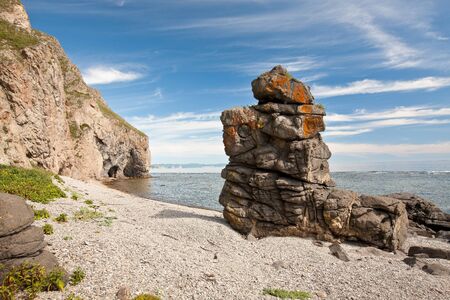 unusual summer seascapeの写真素材