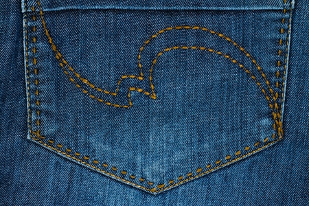 fabric texture of blue jeans