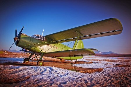 One plane AN2, for parachutingの写真素材