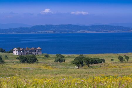 beautiful views of the sea shoreの写真素材