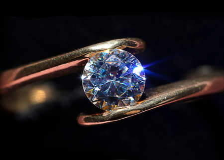 Solitaire Ringの写真素材