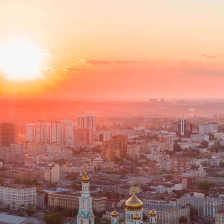 Rostov-on-Don, Russia - approx. May 2017: the center of Rostov at sunsetのeditorial素材