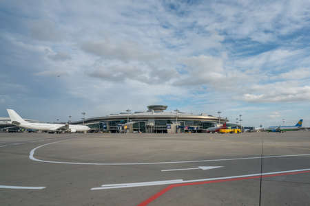 Moscow, Russia - October 2, 2019: Vnukovo International Airport