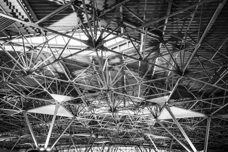 Moscow, Russia - October 2019: Vnukovo Airport from the inside, engineering structuresのeditorial素材