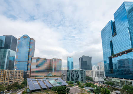 Hong Kong - 2020: Enterprises Square 2 and Enterprise Square, Centre Parc office building, Exchange...
