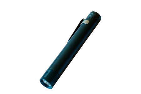 Flashlight on white backgroundの写真素材