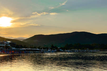 Beach sunsetの写真素材